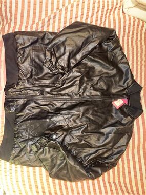 Edikted leather bomber jacket